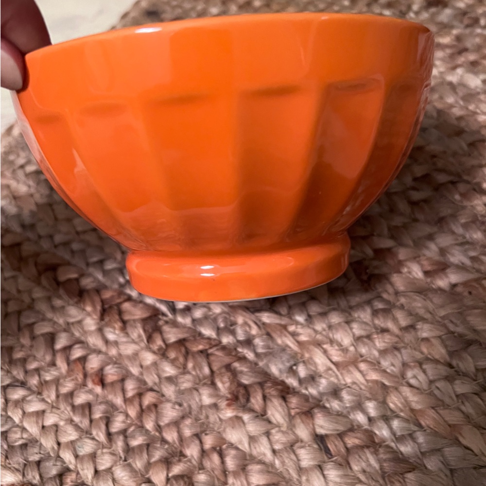 Orange candy dish/bowl